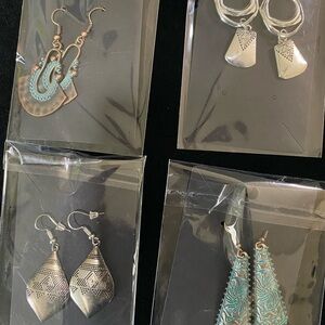 Artisan Silver and Turquoise Earring Collection